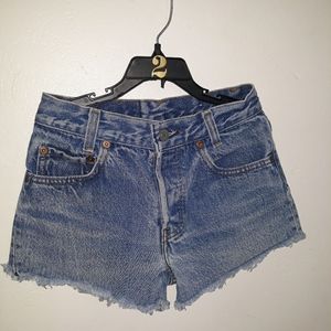 Levi's midwaist cutoff denim jean shorts